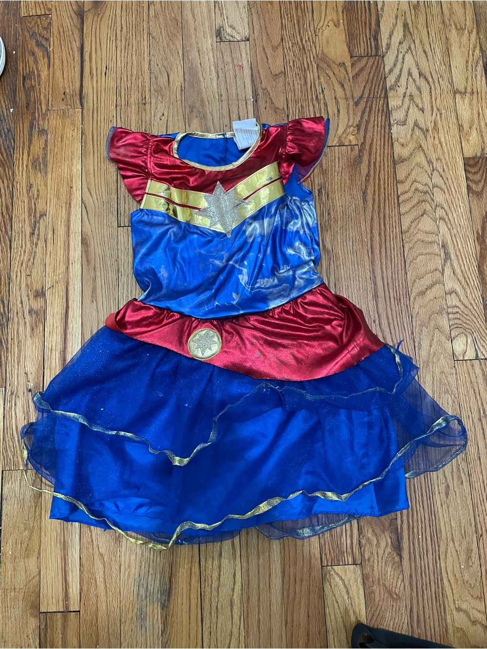 Marvel Red, Blue & Gold Superhero Dress for Kids